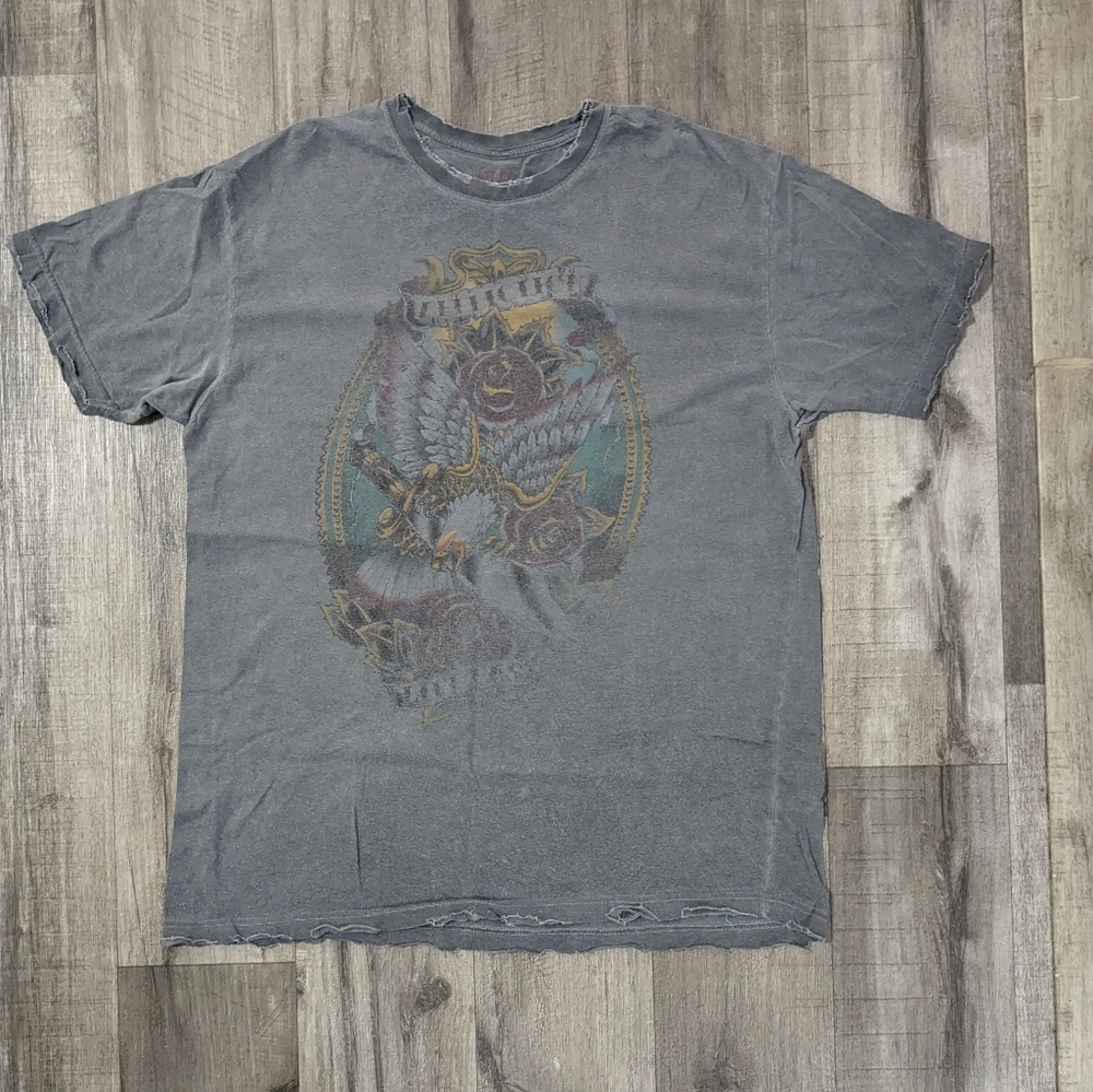 Affliction Tattoo Men's XL Vintage Y2K TShirt True Religion Rock Revival BKE